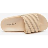 Resti Royalfashion Beige women's flip-flops with zircons Erikis | shoptok.hr