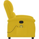  Masažni naslonjač žuti baršunasti | shoptok.hr