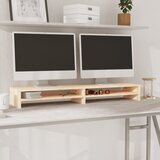  Stalak za monitor 100 x 24 x 13 cm od masivne borovine | shoptok.hr