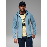 Ombre Unzipped hoodie sweatshirt in streetwear style - light blue | shoptok.hr