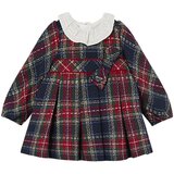 Mayoral otroška oblekica z dolgimi rokavi collar navy/cherry | Shoptok.si