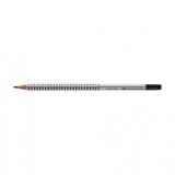Faber grip grafitna olovka gumicom hb srebrnasta | shoptok.hr
