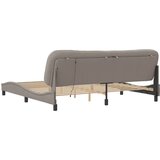  Okvir kreveta s LED-om bez madraca Hvar smeđesivi 200 x 200 cm od tkanine | shoptok.hr