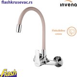  Zidna fleksibilna slavina za sudoperu - Invena Verso 🟠 BEŽ | Eponuda.com