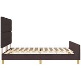  Krevetna konstrukcija Tamno smeđa 180 x 200 cm tkanina | shoptok.hr