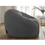 Bobochic Paris Siv fotelj iz tkanine bouclé Tina – | Shoptok.si