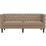  Fotelja Chesterfield 2-sjed Cappuccino umjetna koža | shoptok.hr