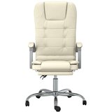 Uredski masažni naslonjač od umjetne kože krem | shoptok.hr