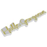 WALLXPERT dekorativna plastična led rasveta hello gorgeous yellow | ePonuda.com