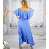 Pri Airy maxi dress with ruffles and waist tie STELLA | shoptok.hr