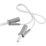 Voltcraft MSB-501 varnostni merilni kabel lamelni vtič 4 mm lamelni vtič 4 mm 0.50 m bela 1 kos, (20422508) Cene