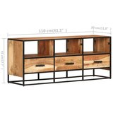 TV ormarić 110 x 30 x 45 cm od masivnog drva bagrema | shoptok.hr