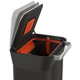 Joseph Joseph Črn jeklen koš za smeti s pedalom 30 l Titan – | Shoptok.si