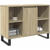 Furnova Kopalniška omarica sonoma hrast 80x33x60 cm inženirski les, (21947266) Cene