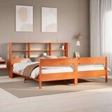  Krevet s regalom za knjige bez madraca 200x200 cm od borovine Cijene
