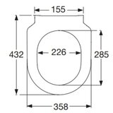 Villeroy Boch 9M70S101 Architectura tanka WC deska s počasnim zapiranjem "Soft Close" in "QuickRelease" | Shoptok.si