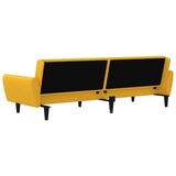 Kavč dvosed z ležiščem rumen žamet, (21038126) | Shoptok.si