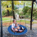  Otroška gugalnica gnezdo, drevesna gugalnica, viseča gugalnica Ø 100 cm, modra raketa | Shoptok.si