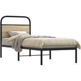 vidaXL Posteljni okvir brez vzmetnice 75x190 cm sonoma hrast inž. les Cene