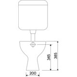  Idol Stajaća WC školjka (460 x 360 x 385 mm, Keramika, Bijele boje) | shoptok.hr