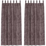  Baršunaste zavjese 2 kom. Smeđa 245 x 140 cm Baršun | shoptok.hr