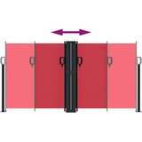 vidaXL Bočna tenda na uvlačenje crvena 120x1200 cm | shoptok.hr