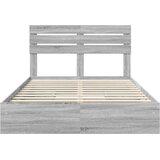  s od storage Siva Sonoma 140 x 200 cm Konstruirano drvo | shoptok.hr