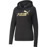 Puma Puloverji Essentials Metallic Logo Črna | Shoptok.si