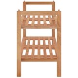 vidaXL regal za čevlje 69x27x41 cm trdna orehovina | Shoptok.si