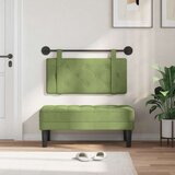  Držeće uzglavlje Zidne Svijetlo zelena 90 x 55 x 5 cm Baršun - Svijetlo zelena 80 cm bez LED | shoptok.hr