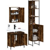  3-dijelni set kupaonskog namještaja boja hrasta drveni | shoptok.hr