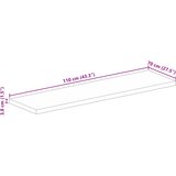 Stolna ploča 110x70x3,8 cm pravokutna od masivnog drva bagrema | Shoptok.si