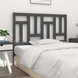  Uzglavlje za krevet sivo 205,5 x 4 x 100 cm od masivne borovine | shoptok.hr