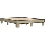  Okvir za krevet boja hrasta 150x200cm konstruirano drvo i metal | shoptok.hr
