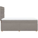  Krevet s oprugama i madracem smeđesivi 100 x 200 cm od tkanine | shoptok.hr