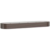  Povišena vrtna gredica od pocinčanog čelika 396x100x36 cm smeđi | shoptok.hr
