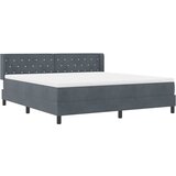 Krevet s opruga kutije Tamno siva 200 x 180 cm Baršun | Eponuda.com