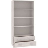  Visoka omara HAMAR trdna borovina bela, (20654607) | Shoptok.si
