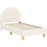  Okvir kreveta za malu djecu s naslonom Krem 70 x 140 cm Bouclé | shoptok.hr