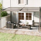  Sjenica s krovom antracit 4 x 3 x 2,5 m od aluminija i čelika | shoptok.hr