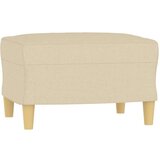  Fotelja s tabureom krem 60 cm od tkanine | shoptok.hr