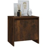 vidaXL Nočna omarica dimljeni hrast 45x34x44,5 cm iverna plošča | Shoptok.si