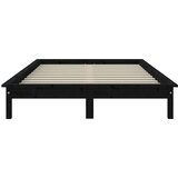  Okvir za krevet crni 120 x 200 cm od masivne borovine | Eponuda.com