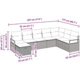  Set sofe s jastukom s pohranom Svijetlo siva poliratan | shoptok.hr