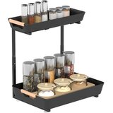 HOMCOM kuhinjski regal kovina, plastika 40D x 30Š x 42V cm črna, (5000242484) | Shoptok.si
