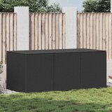  Vrtna kutija za pohranu od poliratana 180 x 90 x 70 cm crna | shoptok.hr