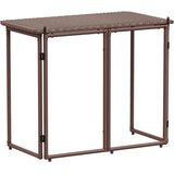  Sklopivi vrtni stol smeđi 90x51x75 cm poliratan | shoptok.hr