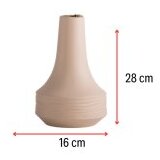 WALLXPERT keramička vaza crease series No:2 beige | Eponuda.com