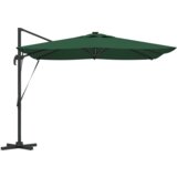 Cantilever Roma Parasol s LED diodama - Zelena 286 x 285 x 270 cm Aluminij | shoptok.hr