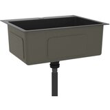  Ročno izdelano kuhinjsko pomivalno korito črno nerjaveče jeklo, (21670661) | Shoptok.si
